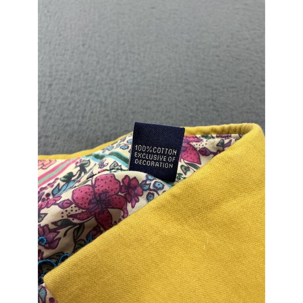 Robert Graham Shirt Mens M Yellow Floral Embroidered Button Up Long Sleeve‎ - Picture 6 of 10